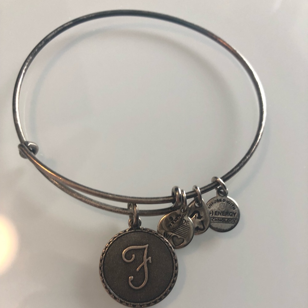 Alex and Ani letter F bracelet